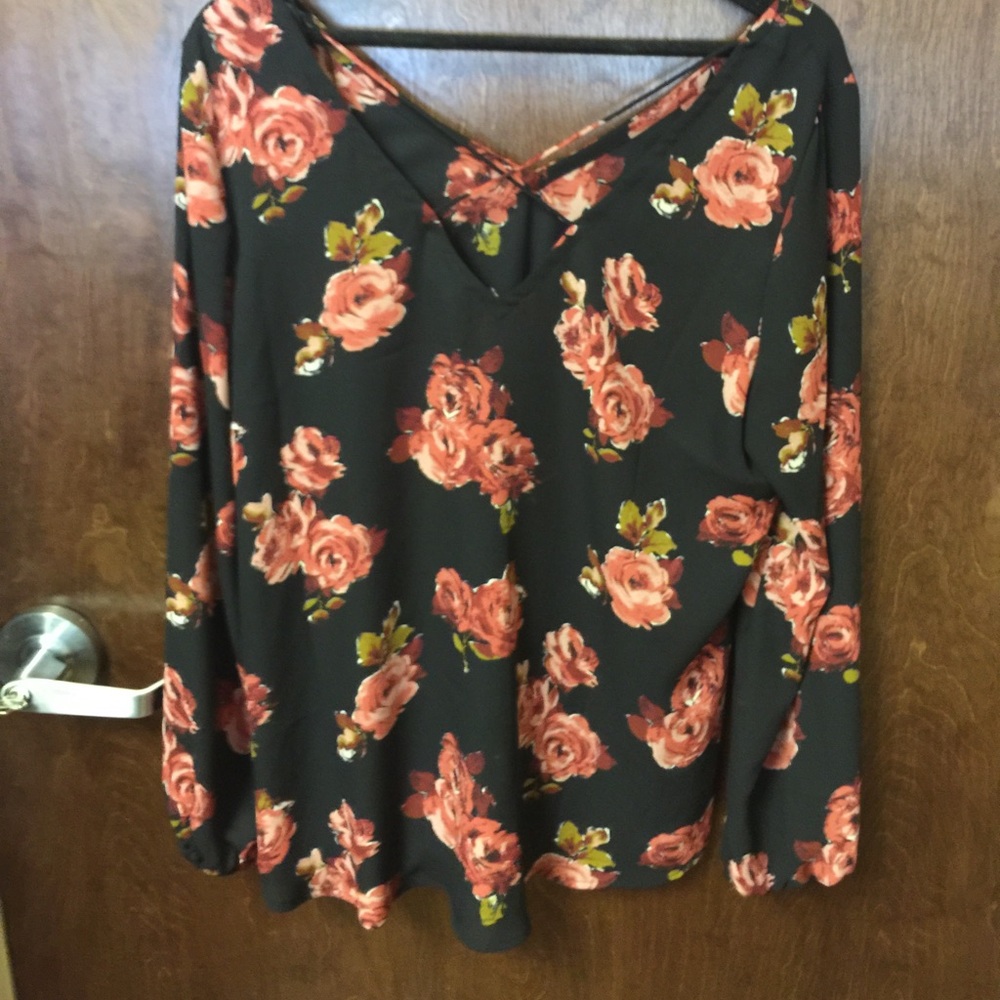 Rose Patterned Blouse - image 2